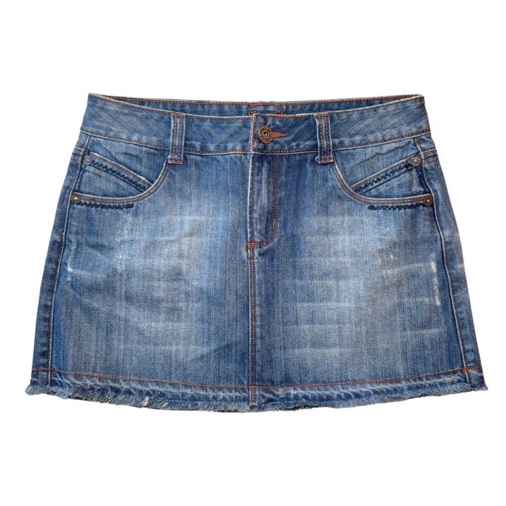 Vintage C7P Denim Y2K Mini Skirt